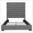 Copper Grey Tufted Upholstered Queen Panel Bed
