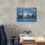 Epic Graffiti 'Winter Sunrise New York City' by Rick Berk Canvas Wall Art, 26" x 18"-109177534