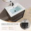 Meuble-lavabo mural 24 po avec lavabo et tiroirs en céramique-44586354