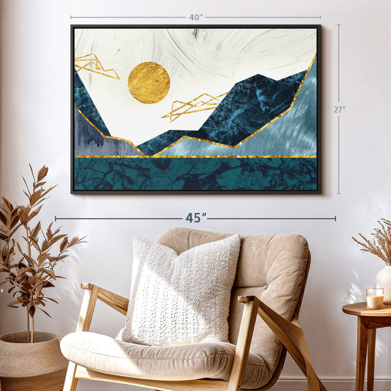 Impression sur toile Sunny Sunny Mountains, H 27 po x l 40 po