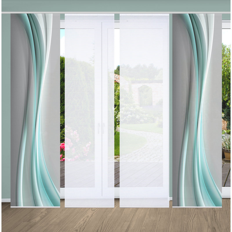 Semi Sheer Sliding Panel, Golden