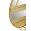 Alfons Metal Round Mirror with Shelves