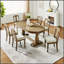 Ensemble de table de salle à manger 7 pièces au design élégant et peu encombrant, parfait pour les petites salles à manger et les maisons modernes.