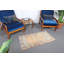 Tapis Oushak Antique Antique en laine orange vif - petit tapis décoratif rétro