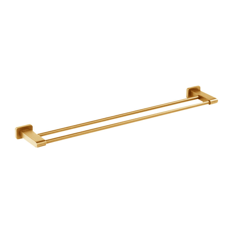 Eleganza Double Towel Bar, Brushed Gold