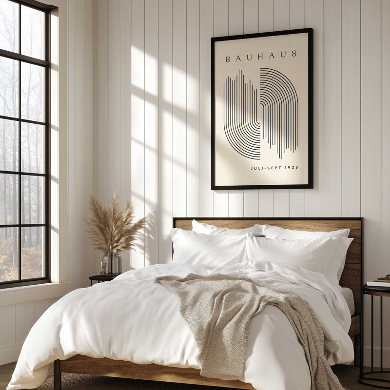 Impression Bauhaus Duality 1923, Cadre pour photo simple or brossé, H 15,25 po x l 12,25 po, Bauhaus Duality