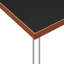 Table basse moderne carrée avec plateau noir en bois de cerisier-131279207