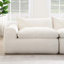 Canapé modulaire en chenille entièrement compressé avec mousse haute densité, repose-pieds à mouvement libre, bordure décorative et conception sans pattes, aucun assemblage requis-129580832