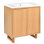 Meuble-lavabo de 30 po - Construction, rangement sous l'évier, portes, pieds en bois massif, armoire spacieuse, minimaliste
