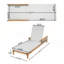 Solid Acacia Wood Sun Lounger with Cushions-1989557864