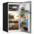 3.1 Cu. Ft. Double Door Refrigerator Silver with Freezer-120944226