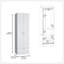 Armoire penderie H 76 po, 2 tiroirs, 1 tablette, blanc Armoire-329430443