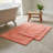 Reversible solid set of 2 peach bath mat-854743248