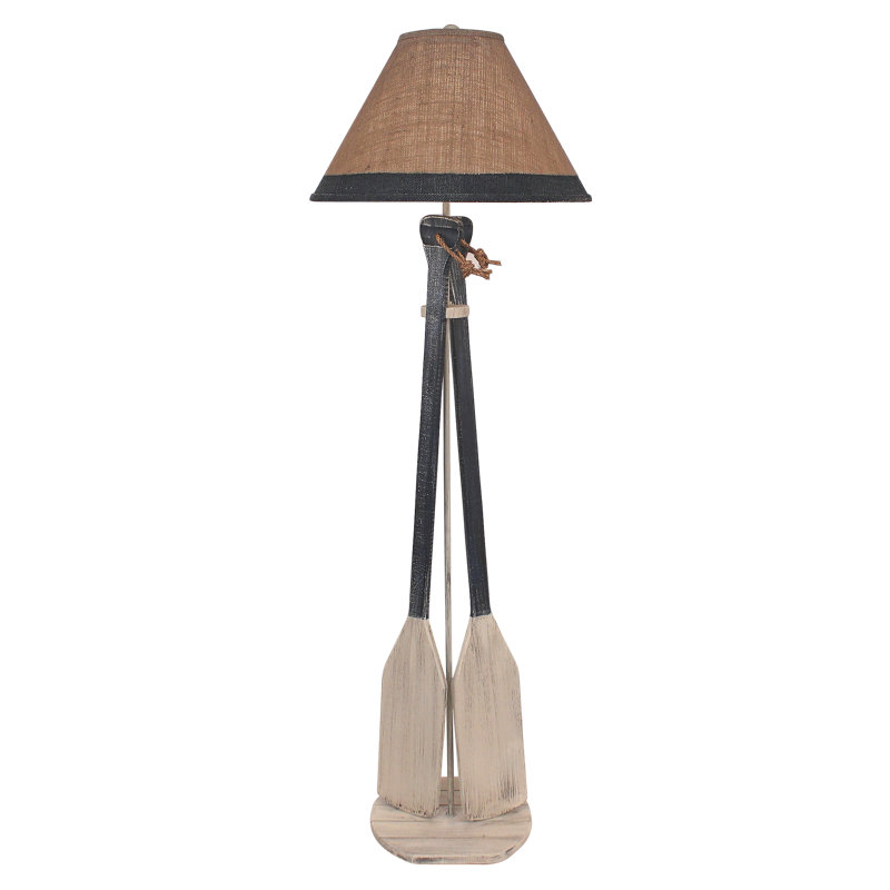 Lampe sur pied 62 po 2 raquettes Ellman