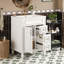 Élégant meuble-lavabo de style français avec lavabo en céramique 2 tiroirs et tablette réglable-1871870884