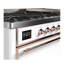 ILVE UM15FDQNS3BKCLP Majestic II 60 inch Dual Fuel Range with 9 Burners, Griddle (Liquid Propane, Solid Door, Glossy Black, Chrome)-1666292247-1666292730