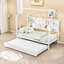 Lit plateforme avec couchette et tablette en bois Berni-663239901-663239900