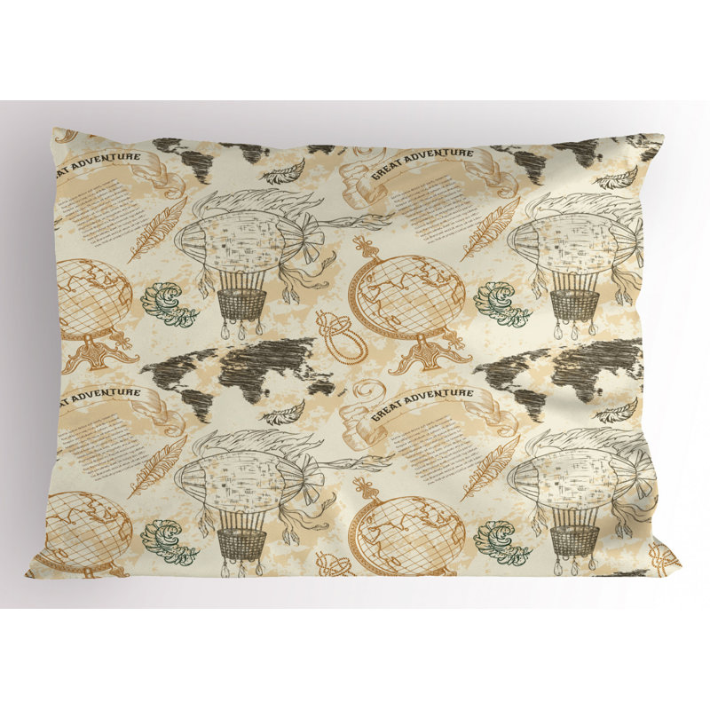 Retro Polyester Sham Set, Twin