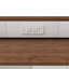 Îlot de cuisine avec table extensible et rotative, placage de noyer et rangement-131976563
