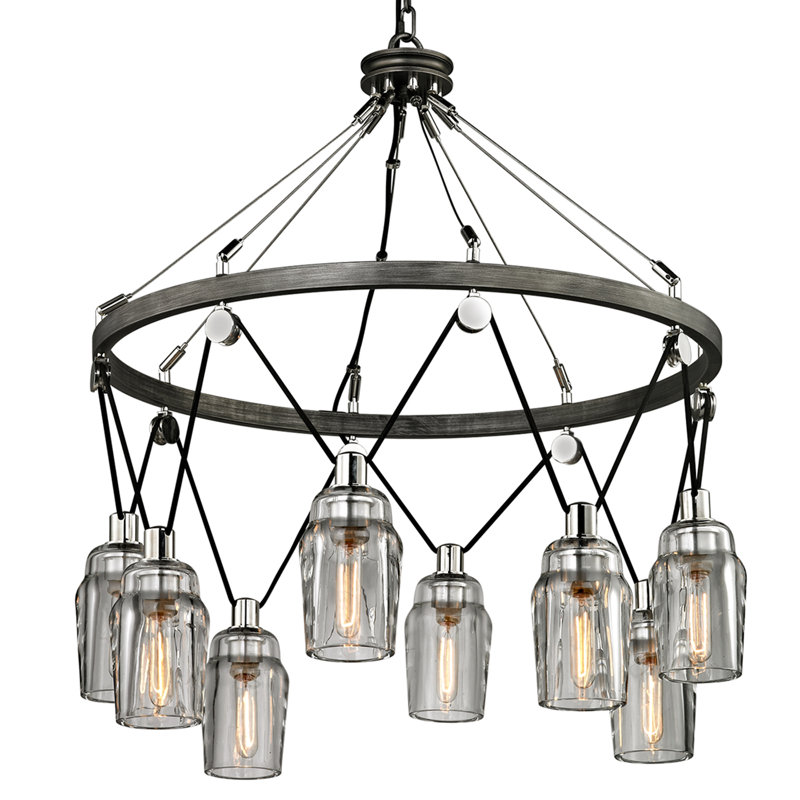 Citizen 8 - Light Wagon Wheel Pendant