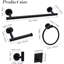 Ensemble d'accessoires de salle de bain matte Ensemble de quincaillerie de salle de bain en acier inoxydable Porte-serviettes pour salle de bain mural