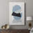 Shapely Blues I -Custom Wrapped Gallery Cavas