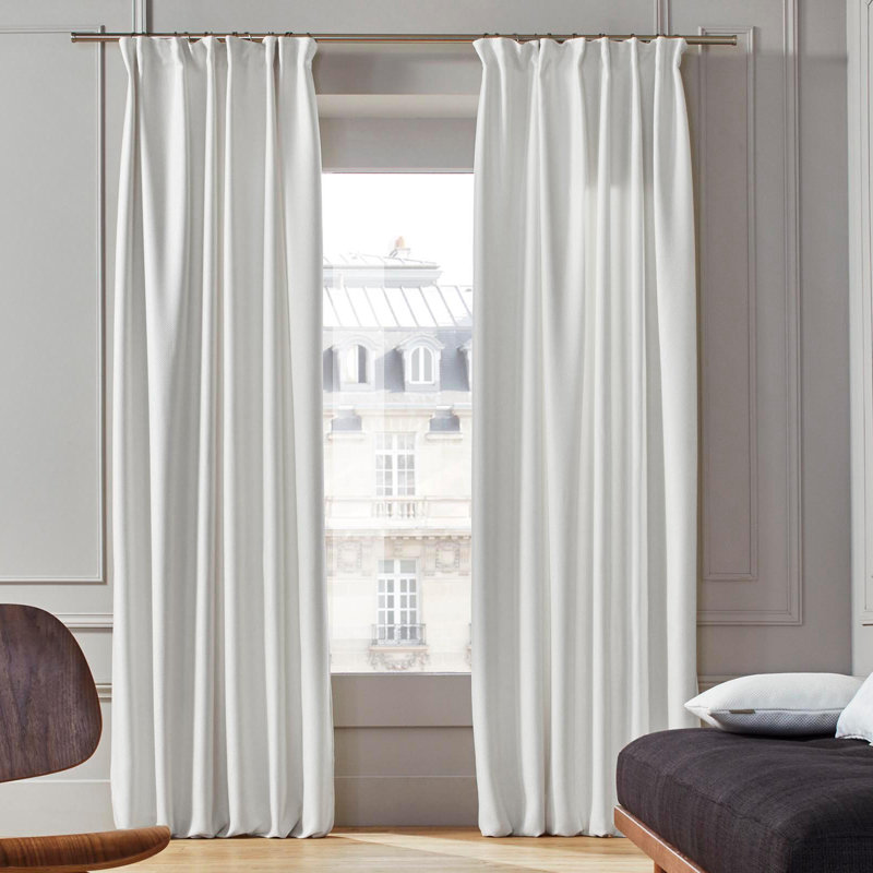 Coconut Room Darkening Single Curtain Panel, Natural, 280 W x 350 D cm