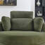 Fauteuil demi-tonneau pivotant avec repose-pieds de rangement-799362184