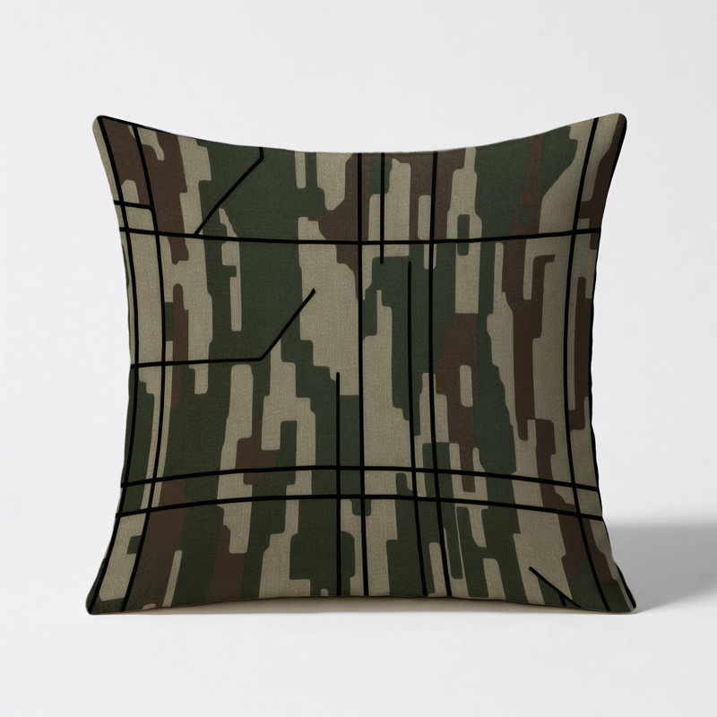 Warden Line Indoor And Outdoor Throw Pillow, Square 20"