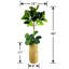 Figuier artificiel 48 po en pot