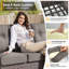 Ensemble de conversation pour patio en osier 8 pièces avec table carrée et chaises pivotantes Teebeck-1457693688