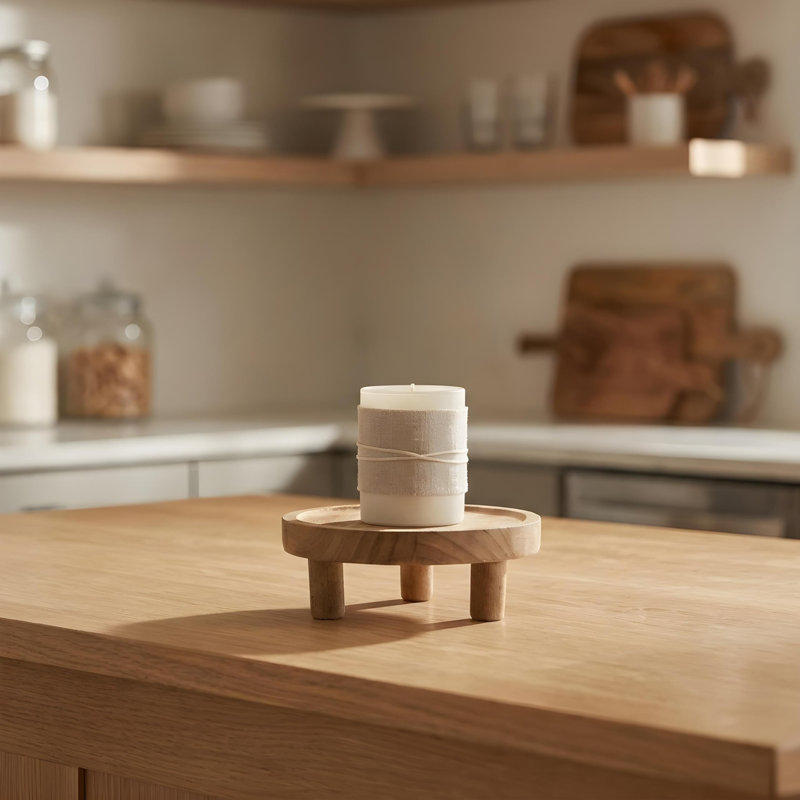 Rehausse en bois 7 po pour présentation et décoration - bois naturel