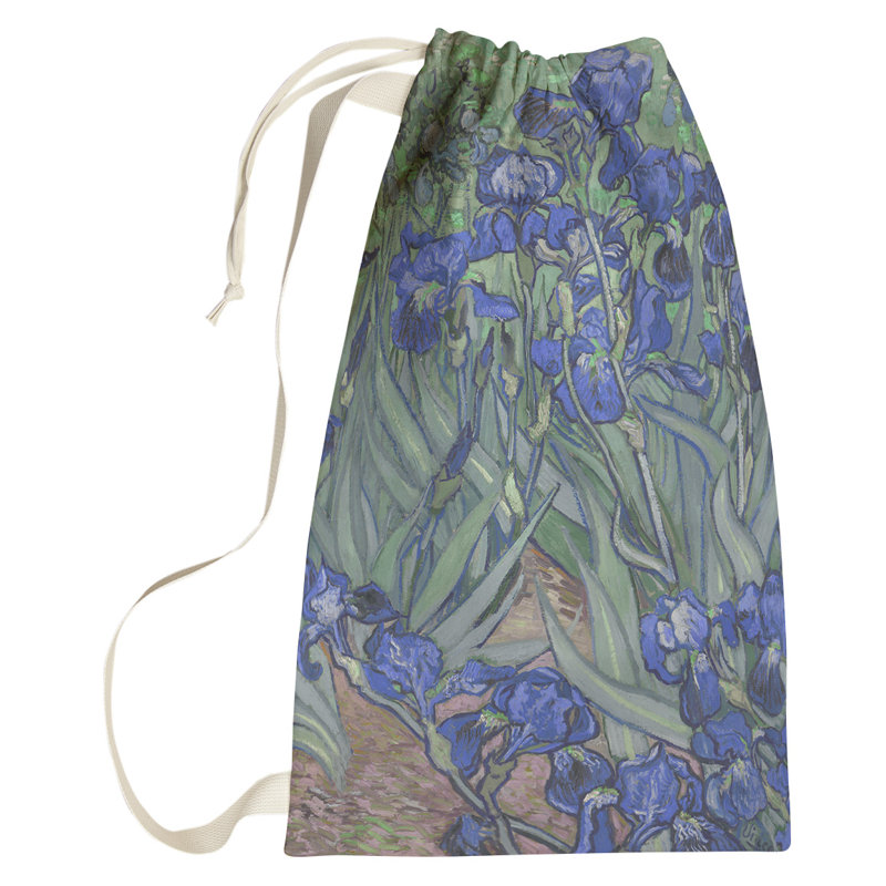 Sac à linge irises Browerville, Grand (H 76,5 po x l 29,5 po x P 1,5 po), Bleu