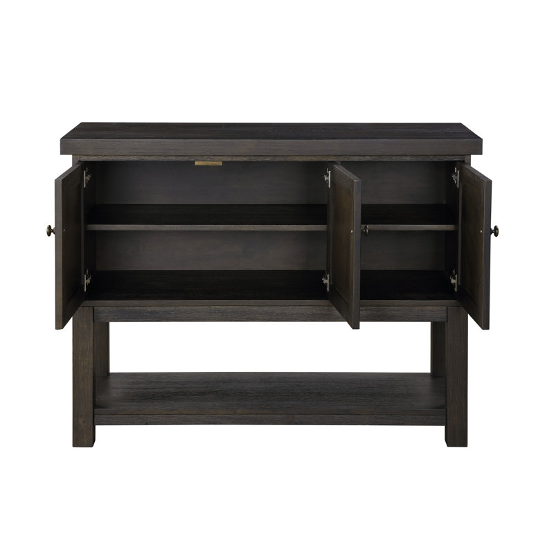 Haddie Distressed Walnut Finish Server