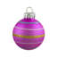 Ornements en forme de boule de Noël en verre vert et bleu 10ct 1,75 "(45mm)