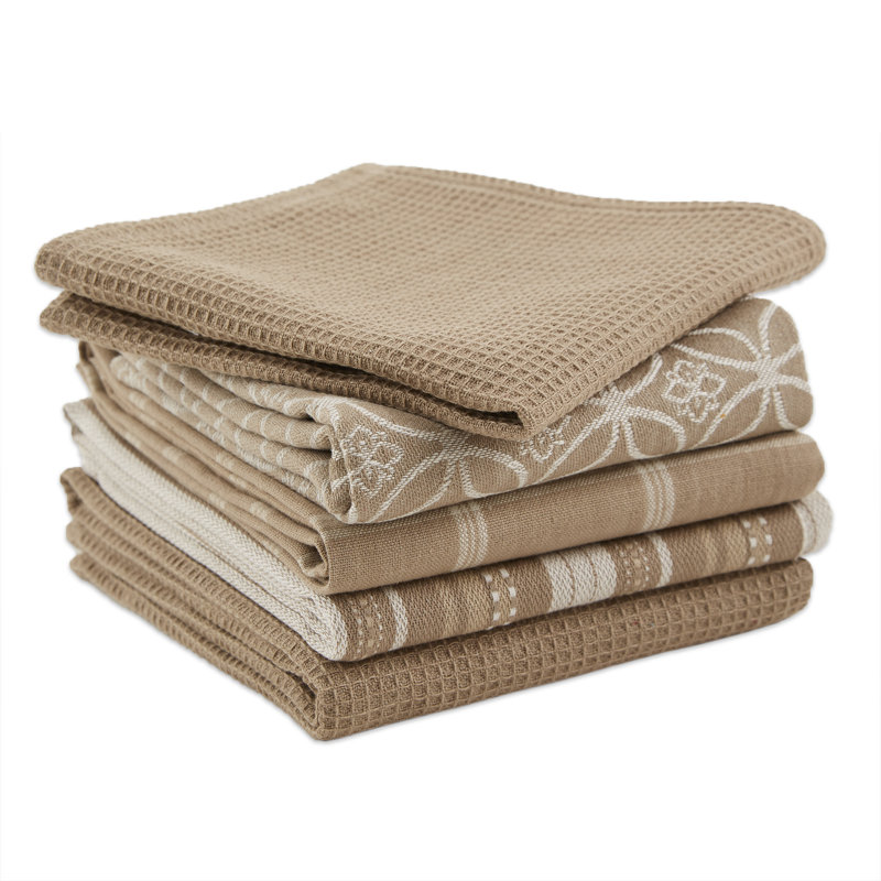 Cotton Kitchen Towel Linen Set, Stone