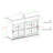 Baltasar 47'' Sliding Windowpane Door Sideboard-1168899358