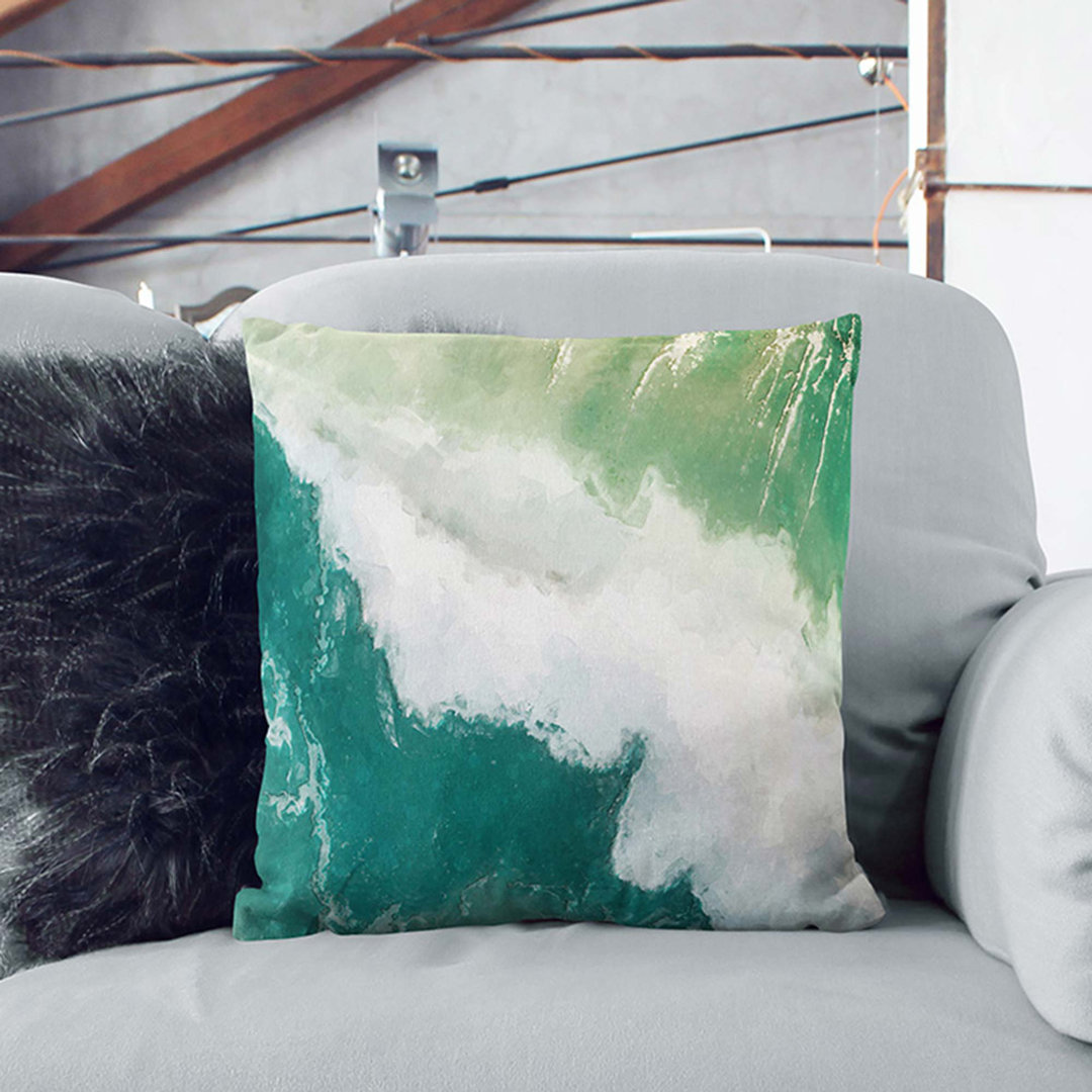 Crashing Waves in Australia Cushion with Filling