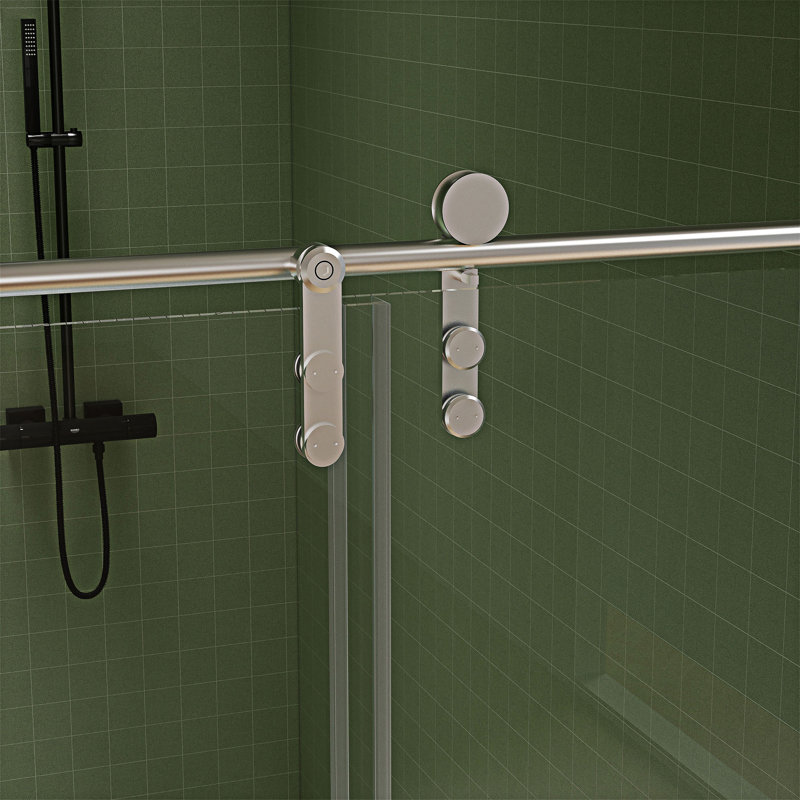 Porte de douche coulissante sans cadre