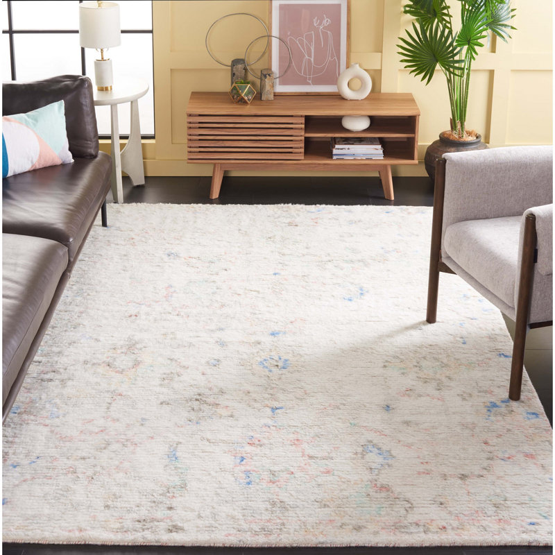 Tribeca 118 Area Rug In Ivory / Pink, Rectangle 6' x 9'