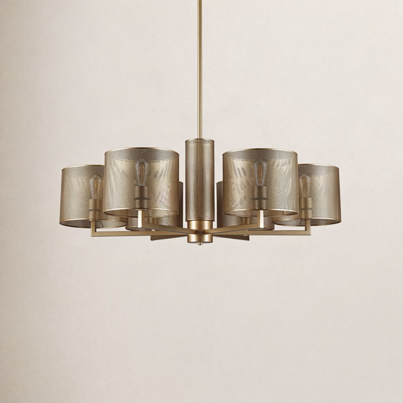 Meliora Iron 6-Light Chandelier, Gold