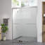 - Fini 56 cabine de douche coulissante double de 60 po x 74 po avec verre trempé à bords chanfreinés et conception sécuritaire pour la quincaillerie de salle de bain - Rouille de 1/4 po de 6 mm-126354107