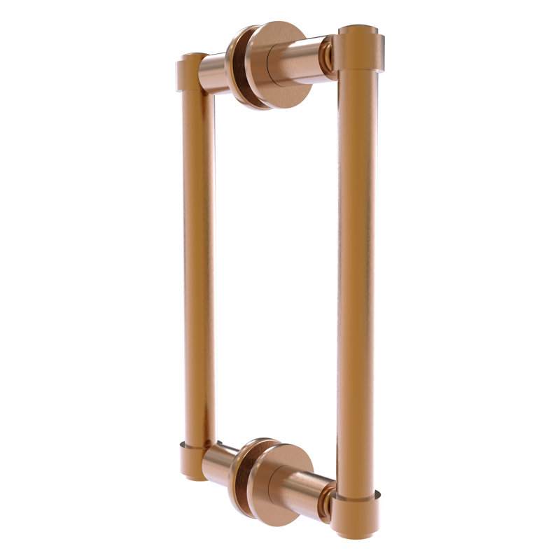 Accessoire de porte / volet en laiton allié, H 1,7 po x l 8 po, Bronze brossé