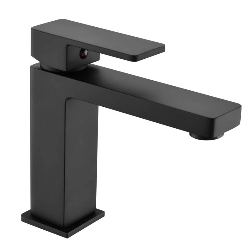 Robinet pour salle de bain à poignée simple en laiton