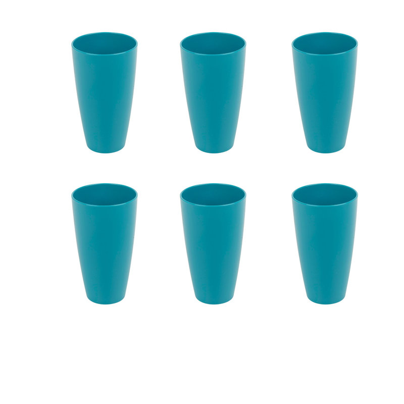 Lenoria Polypropylene Plastic Soup Mug, Teal