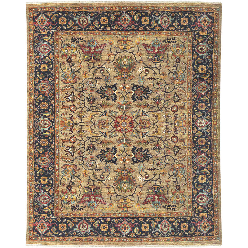 Bursa Wool Oriental Indoor Rug, Rectangle 2' x 3'
