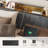 Carlno Full Bed Frame with Headboard, Metal Platform Bed with Smart LED Lights and USB Charging Station Kenessa-19955739