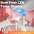 LED Digital Display Bathroom Faucet With Pull-Down Sprayer – Temperature Monitoring, Single Handle-123654442