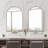 Arched Recessed Medicine Cabinet-1680002589