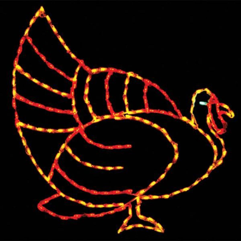 Fall Turkey LED Display (45")